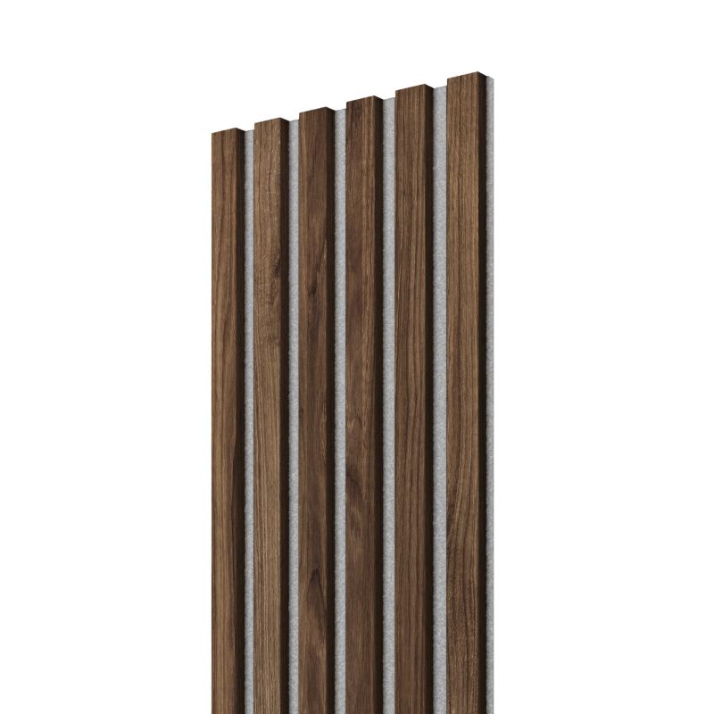 Lamele na szarym filcu LAMELE3D orzech klasyczny 1 szt