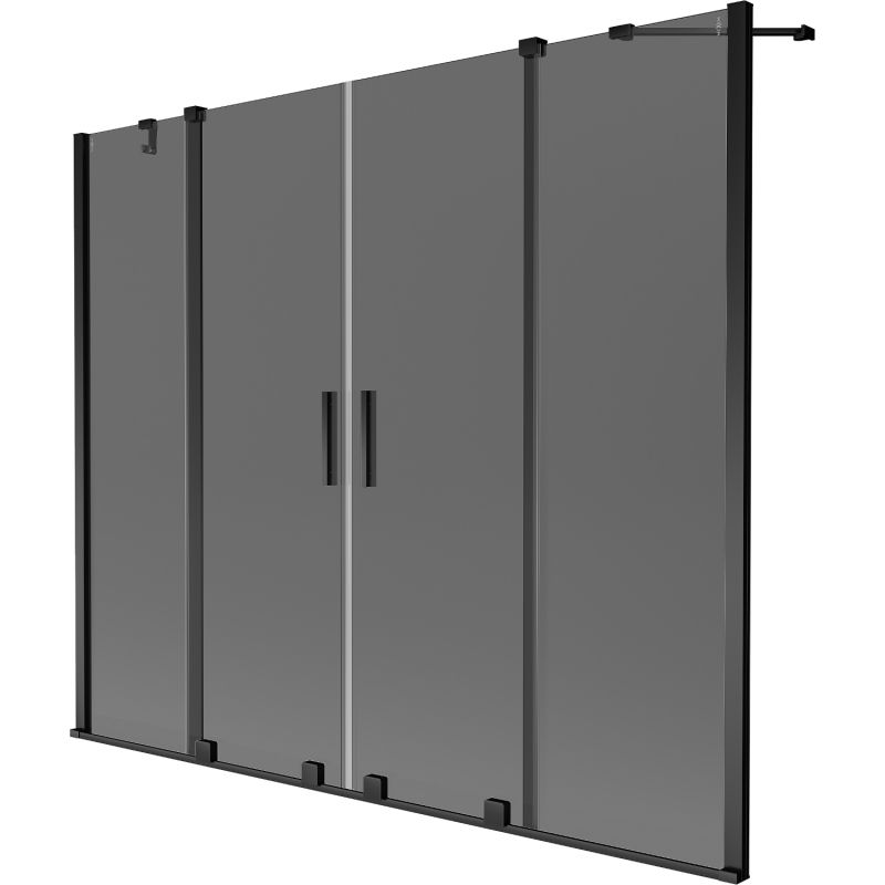 Parawan nawannowy Mexen Velar duo grafit-czarny 200x150 cm 1 szt.