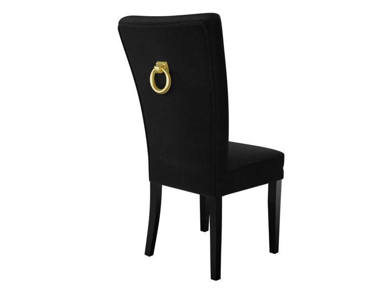 Krzesło MIRJAN 24 S67 czarny + kołatka złota 1 szt.