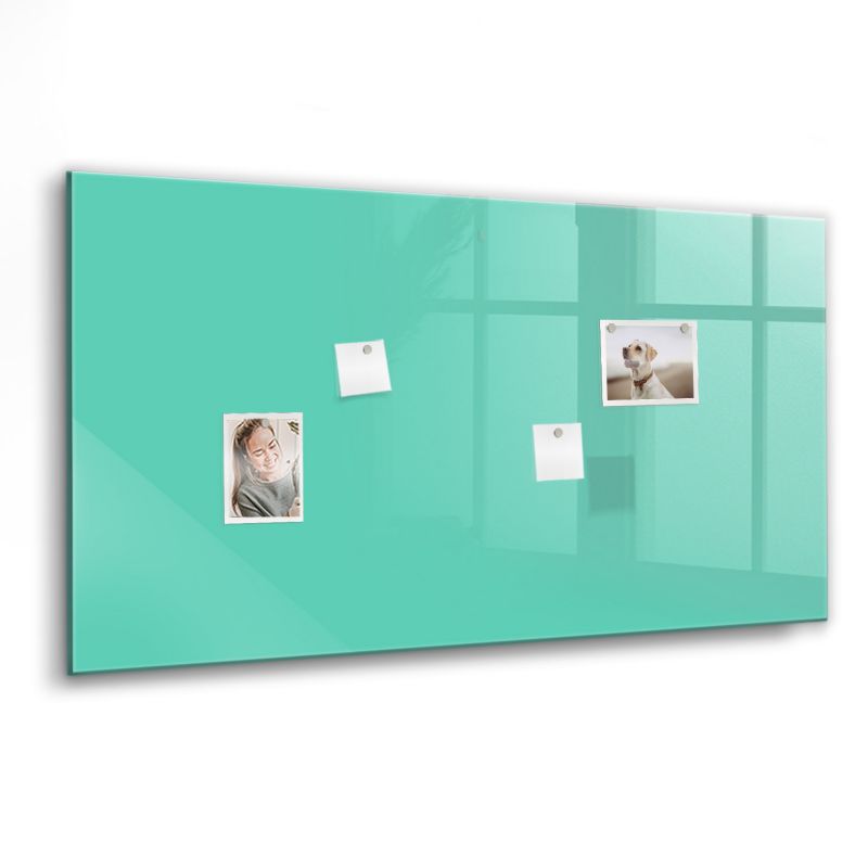 Tablica magnetyczna z nadrukiem Wallfluent 120x60 cm Kolor turkusowy 1 szt.