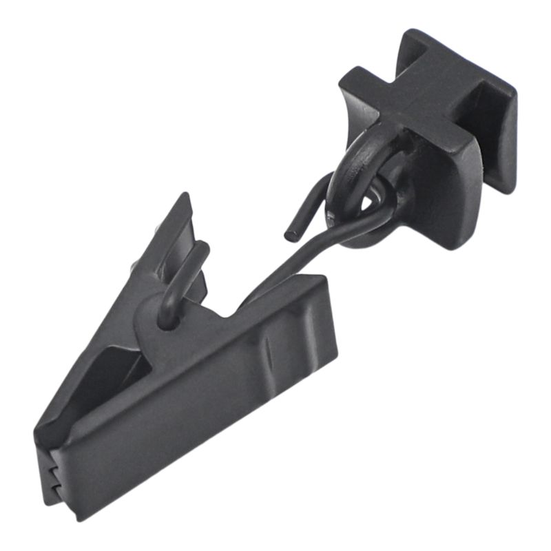 Ślizg Z żabkami GoodHome Thira aluminiowy czarny 10 szt..