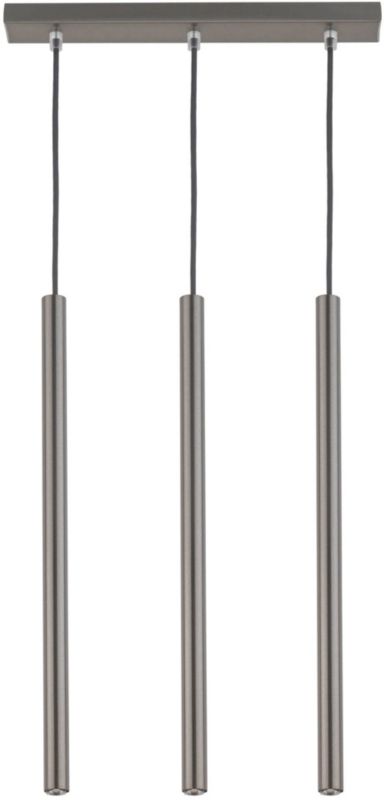 Lampa wisząca Sopel prosty 3-punktowa G9 srebrna