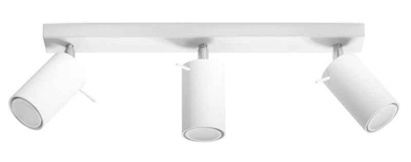 Spot sufitowy Sollux Lighting Ring biały chromowany 3 x GU10 x 40W IP20 wym: 45 x 8 cm - 1 szt.