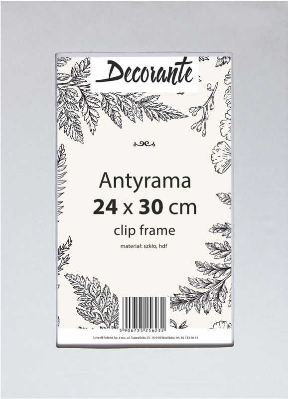Antyrama szklana 24 x 30 cm