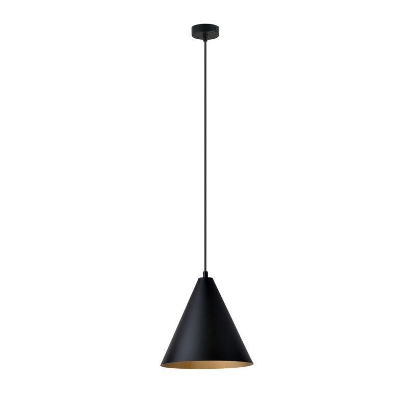 Lampa wisząca Emibig Rebel 7442 czarno-złota 24 cm szerokości 1xE27 x 60W 1 szt.