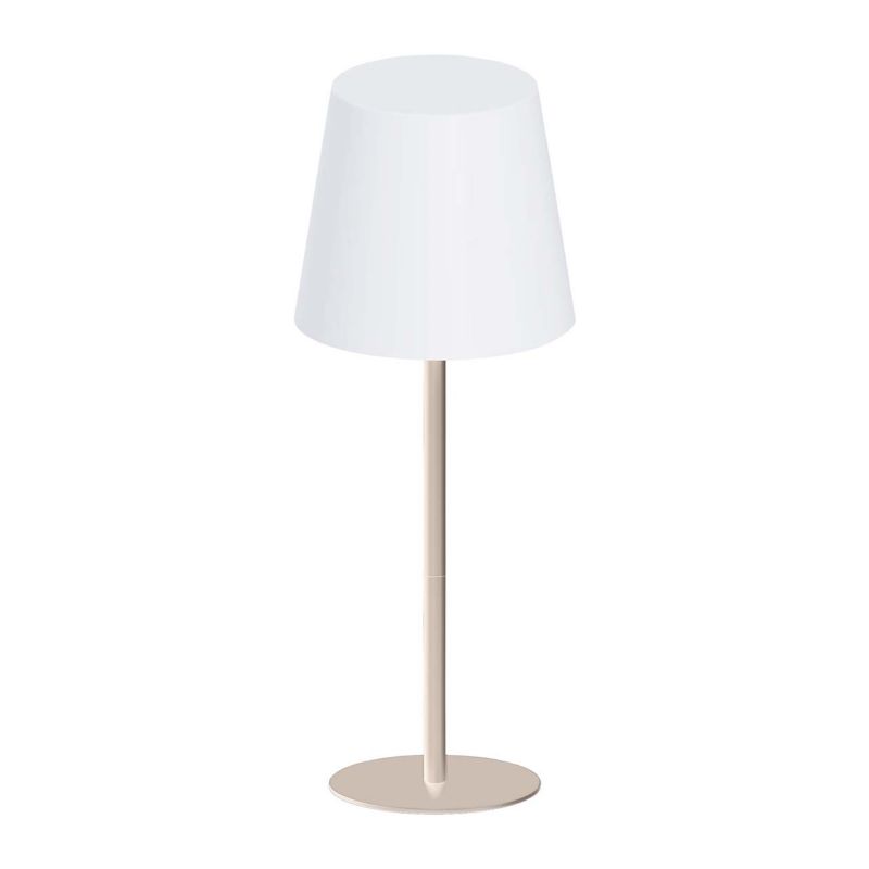 Lampka Sanico Goldlux LUCIA dekoracyjna stołowa LED z akumulatorem USB-C beżowa White + RGB IP44 - 1 szt.