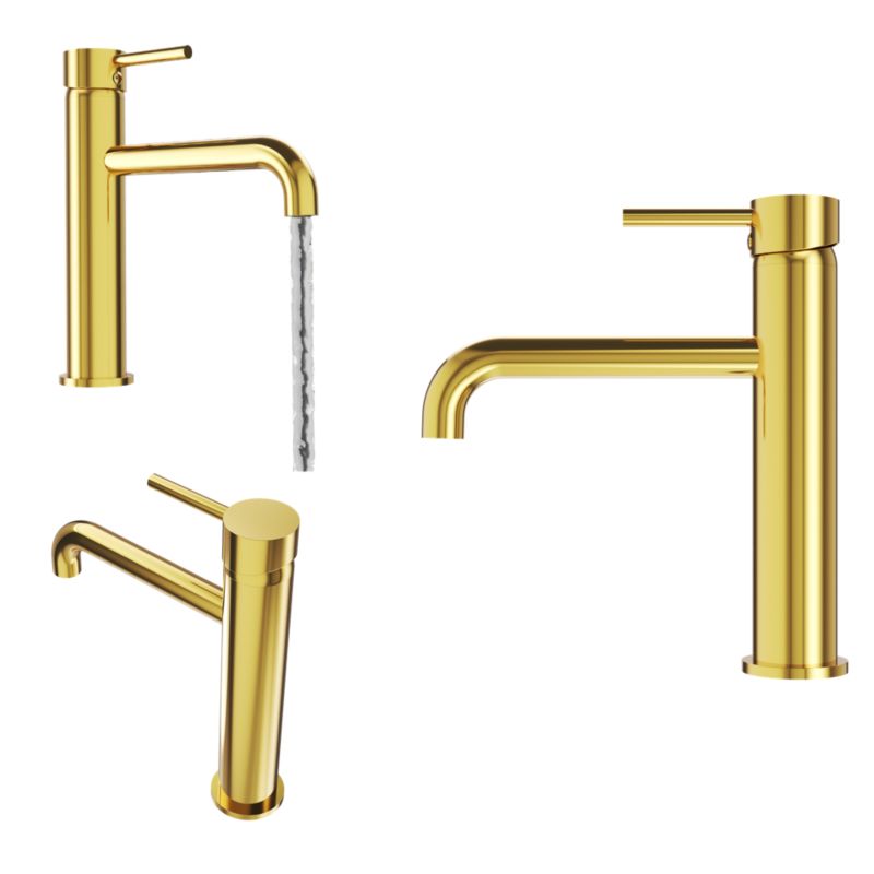 Bateria Umywalkowa Niska Granitan Kivo Złota 1 szt.