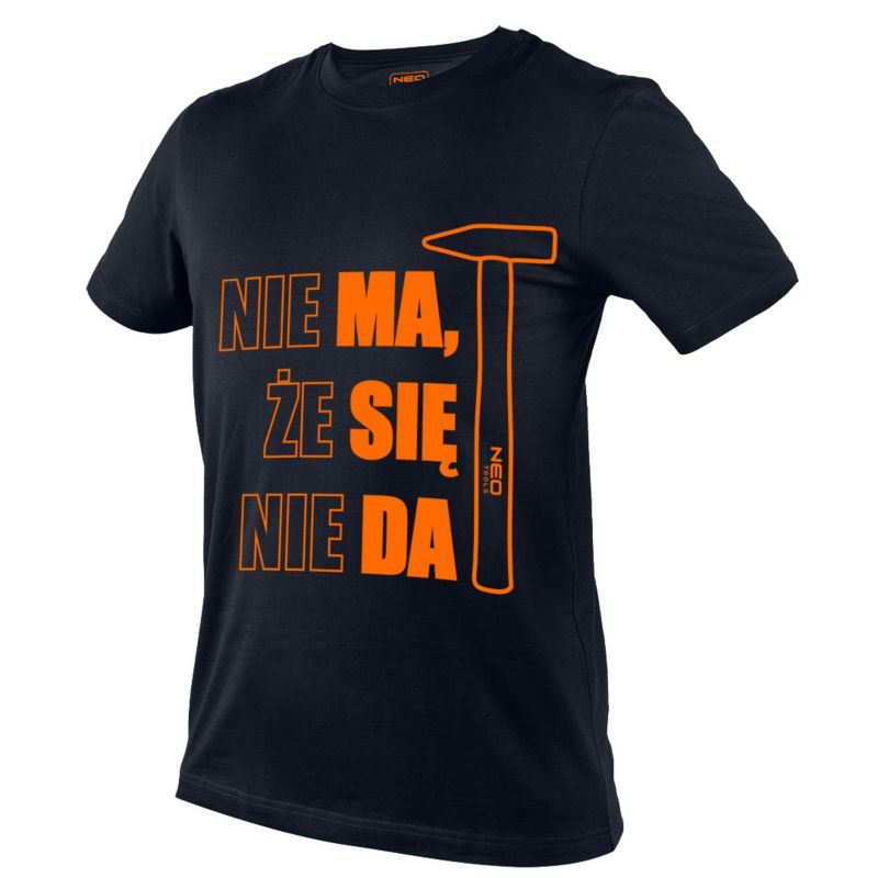 T-shirt z nadrukiem NEO TOOLS Ma się Da XXXL czarny 1 szt.