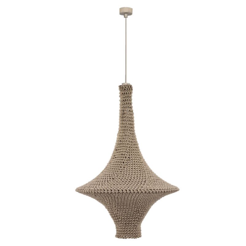 Lampa wisząca Shilo Alda kremowa wym: 220 x 50 x 50 cm 1xE27 x 20W 1 szt.