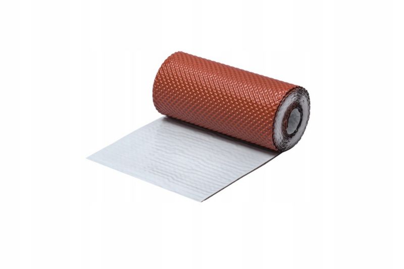 Taśma kominowa 4ROOF IZOMIN 3D 300mm 5m cegła RAL8004 Super elastyczna, odporna, super jakość 1szt.