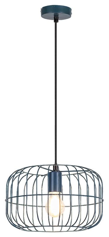 Lampa wisząca Rabalux Xenia 9190 niebieska industrialna 1xE27 x 1 szt.