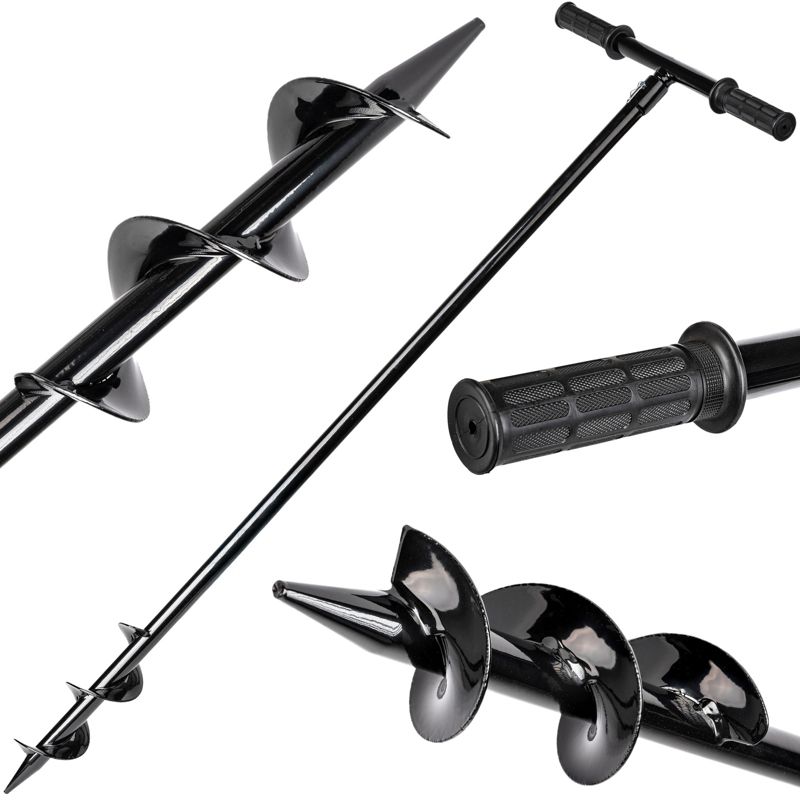 Świder ręczny wiertło do gleby ziemi gruntu słupków sadzenia drzew Falon-Tech 80 mm 1szt.