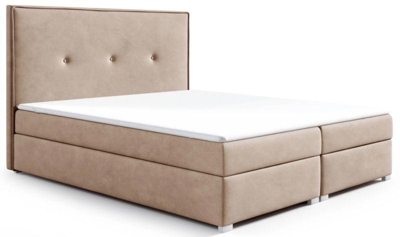 Łóżko kontynentalne 180x200 z pojemnikiem Bonni Larmo Beżowe 1 szt.