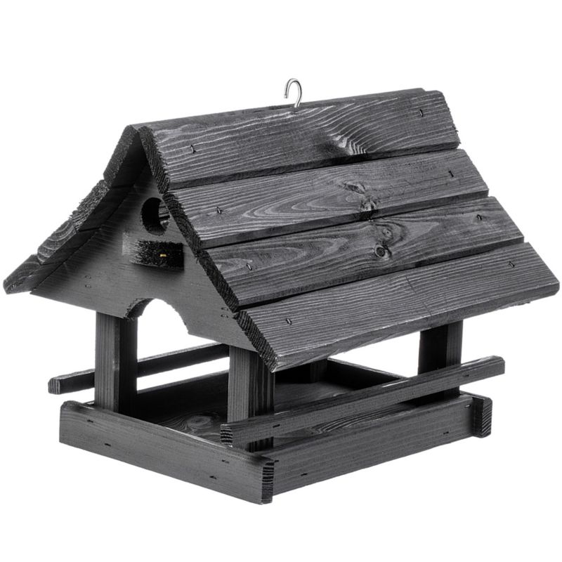 Karmnik dla ptaków KADAX domek antracytowy 30 x 25 cm 1 szt.