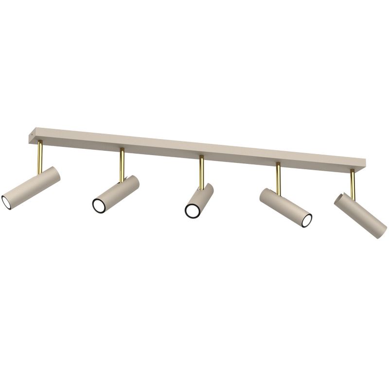 Lampa sufitowa wisząca Luminex Axion 2749 beżowo-złoty połysk 120 cm szerokości 5xGU10 x 8W 1 szt.