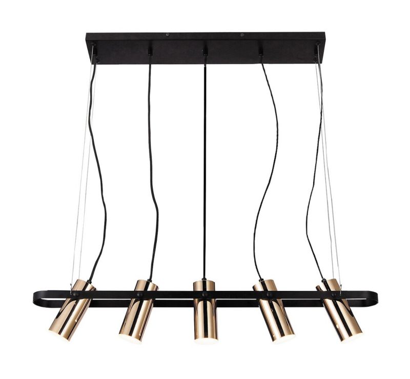 Żyrandol Rabalux Raven 4308 złoty industrialny wbudowany LED 25W 1 szt.