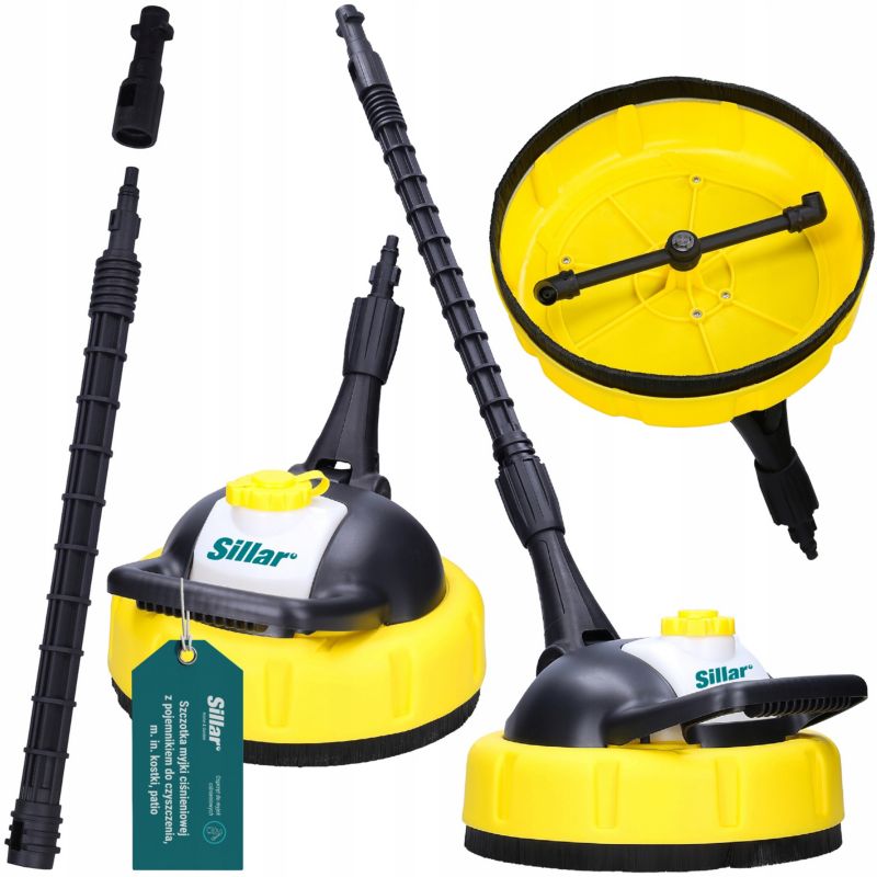 Szczotka obrotowa, Sillar, do myjek Karcher K2-K7 Parkside, ze zbiornikiem, do czyszczenia, 1szt