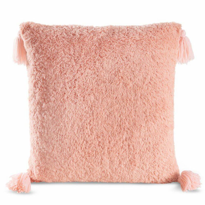 Poszewka Elda Eurofirany dekoracyjna na poduszkę 45x45 cm Futerko Różowa 1 szt.