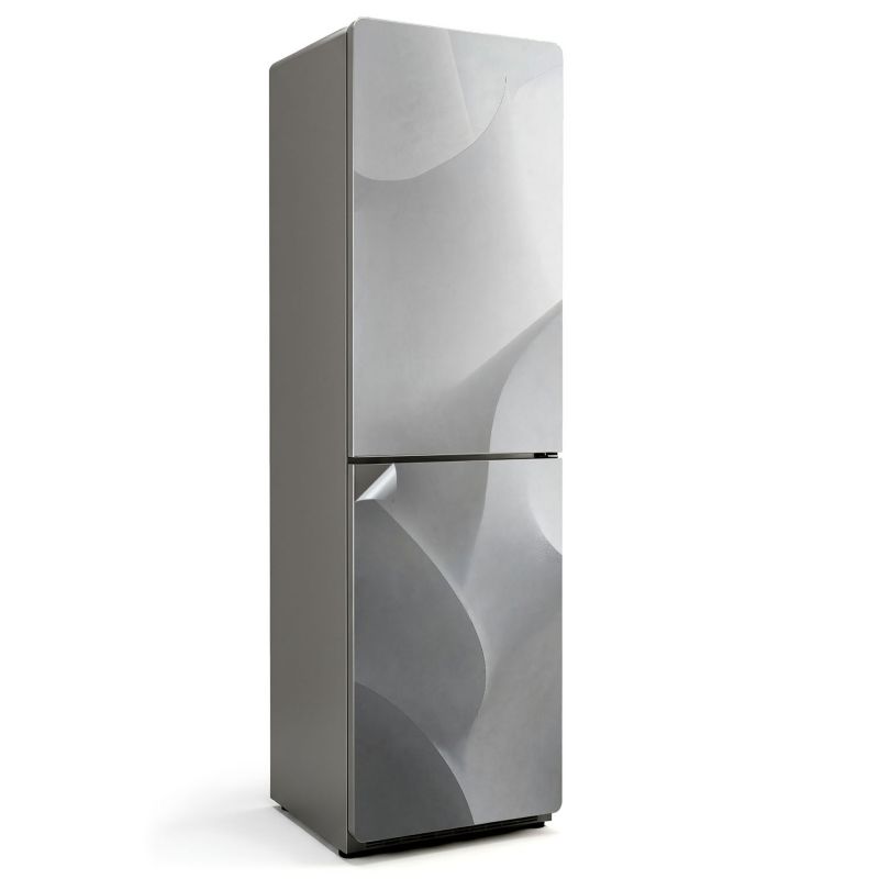 Ozdobna naklejka na lodówkę Wallfluent 60x205 cm Fale abstrakcyjnych kształtów 1 szt.