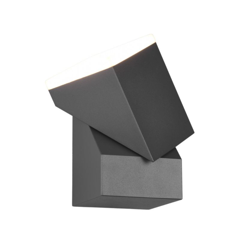 Kinkiet ścienny zewnętrzny Trio Avon antracyt LED 7W 3000K 800lm IP54 wym: 16 x 9 x 10,6 cm aluminium - 1 szt.