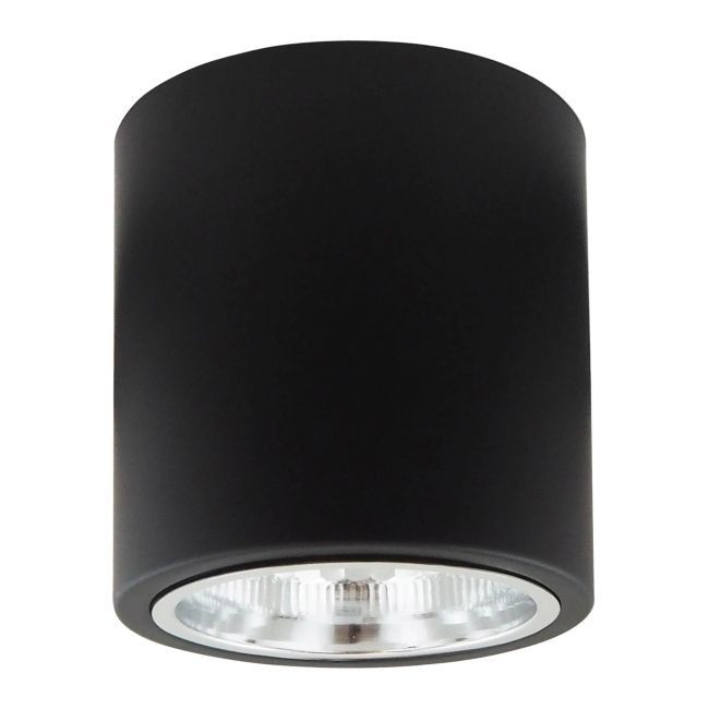 Oprawa natynkowa Polux Merkury okrągła 13 cm czarna