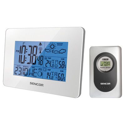 Stacja pogody SWS 51W Sencor niebieskie podświetlenie 1 szt.