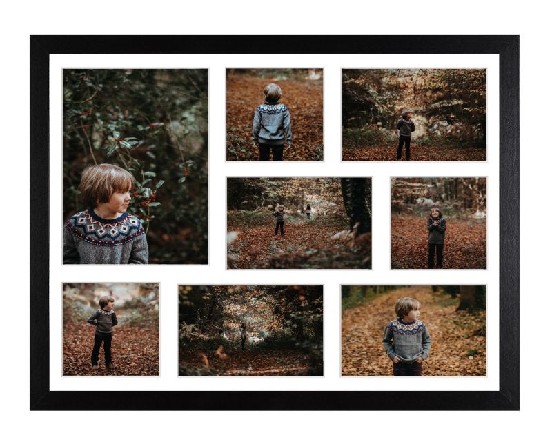 Ramka na 8 zdjęć Hekla 40x50x8 MDF galeria zdjęć czarny 1szt.