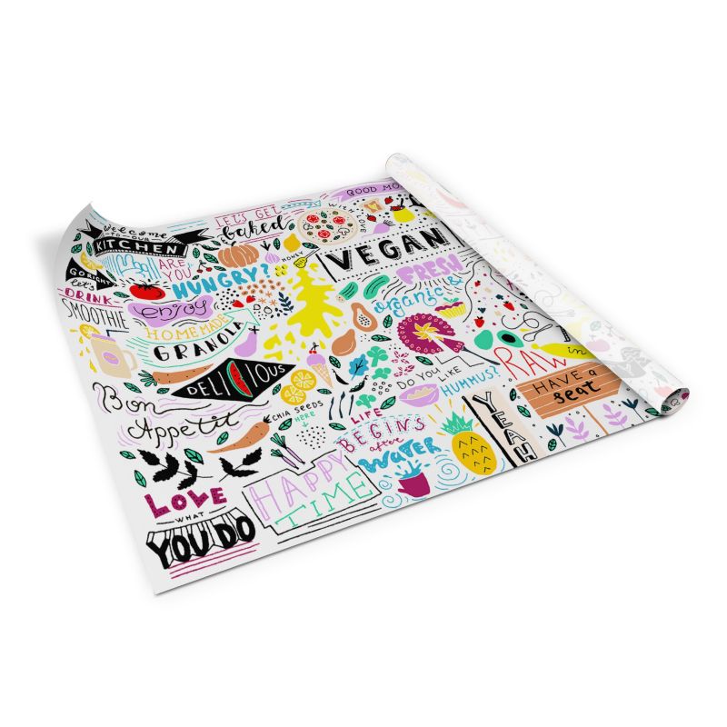 Samoprzylepna okleina Tulup 100x50 cm Kuchnia vege wzór 1 szt.