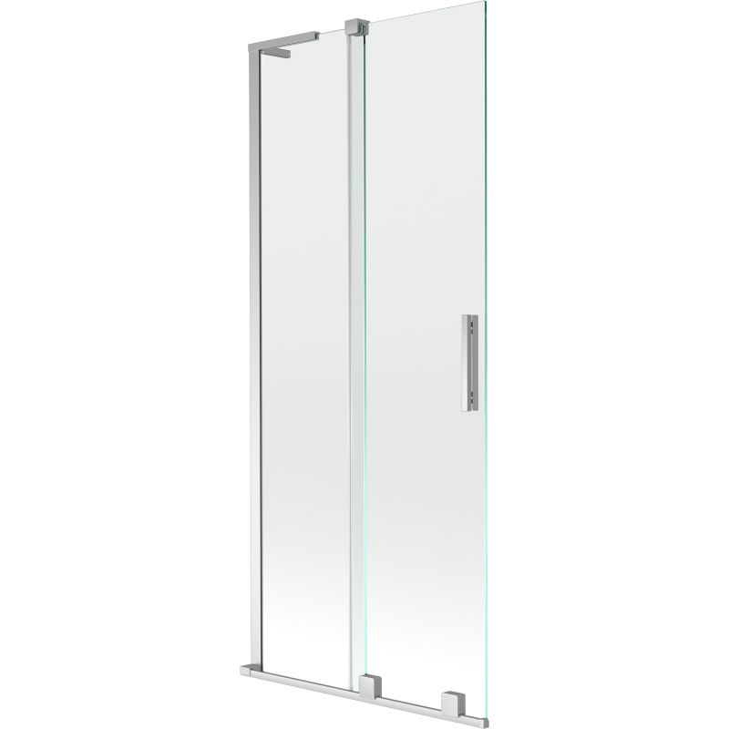 Parawan nawannowy 2-skrzydłowy Mexen Velar L transparent chrom 85x150 cm 1 szt.