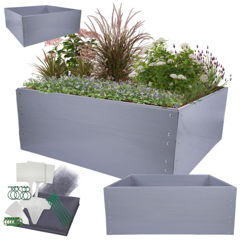 Skrzynia na warzywa MODO24 modułowa plastikowa trwała odporna na warunki atmosferyczne 60x140x60 cm 1 szt.