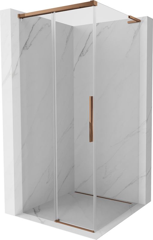 Kabina prysznicowa Mexen Rox L różowe złoto 90x90 cm 1 szt.
