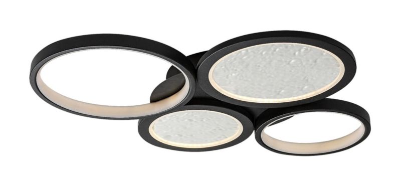 Lampa sufitowa wisząca Rabalux Aranis 3782 czarno-biała pilot wbudowany LED 40W 1 szt.