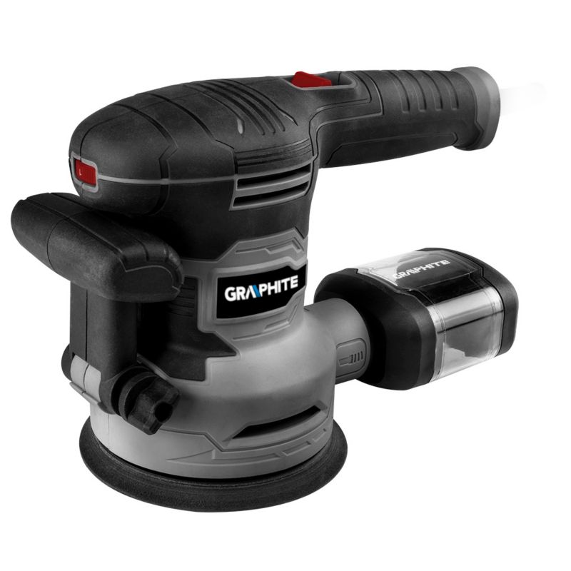 Szlifierka mimośrodowa GRAPHITE 450W, tarcza 125/150 mm, walizka 1 szt