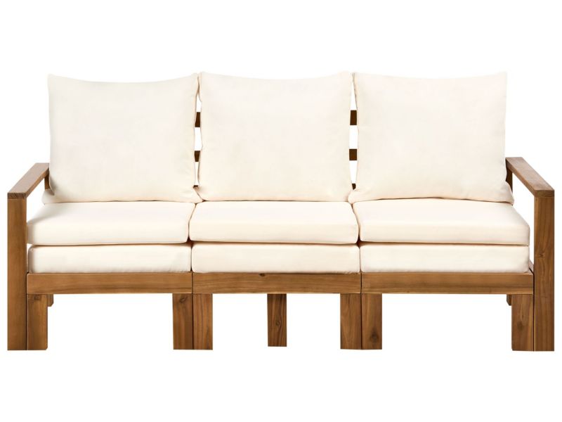 Ławka ogrodowa z poduchą Isolello 190 cm Regulowana Certyfikowane drewno akacjowe Brązowy 1 szt.