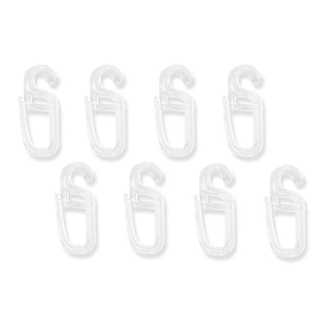 Agrafki do kółek bezbarwne 100 szt.