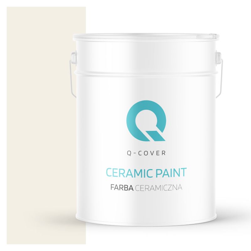 Farba Ceramiczna Do Ścian i Sufitów Q-Cover Biel złamana w beż H3884 Głęboki Mat 10L