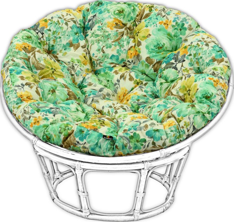 Poduszka na huśtawkę bocianie gniazdo AMPO zielony beżowy żółty 120 cm 1 szt.