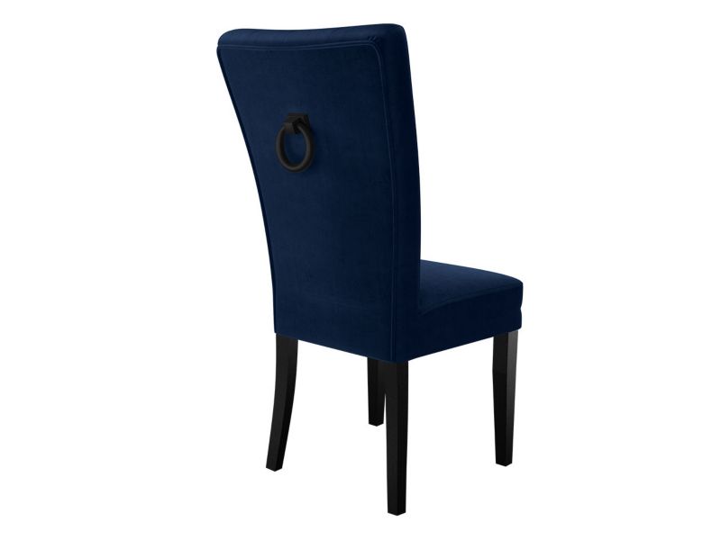 Krzesło MIRJAN 24 S67 czarny + granatowy + kołatka czarna 1 szt.