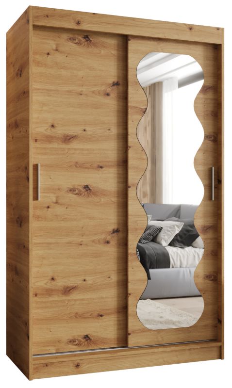 Szafa przesuwna Garderoba Abiks SPOTI 120 dąb artisan 1szt.