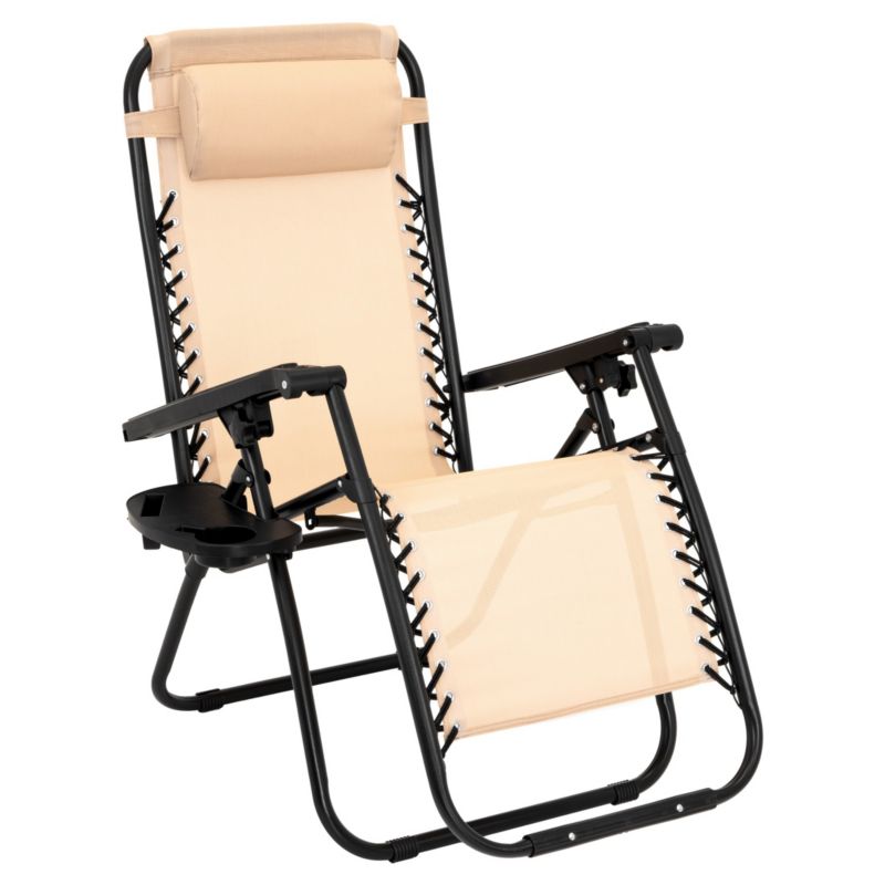 Leżak ogrodowy JUMI plażowy ZERO GRAVITY wielopozycyjny 160 cm 1 szt.