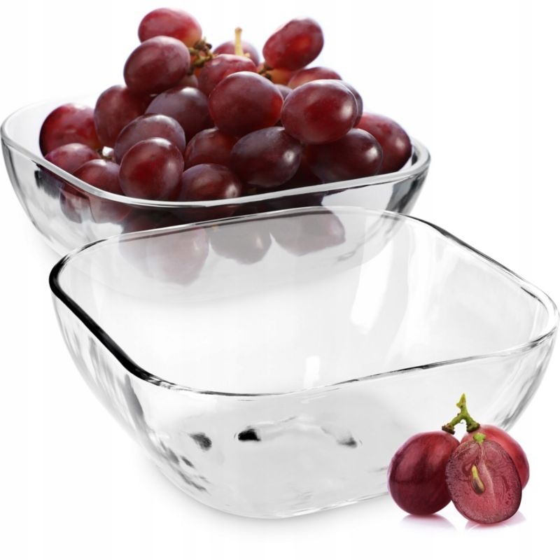 Salaterka KADAX Szklana Na Owoce Przekąski 16cm 2szt