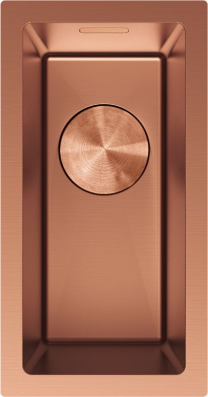 Zlewozmywak stalowy podblatowy Mexen Trixo miedź 230 x 440 mm 1-komorowy 1 szt.