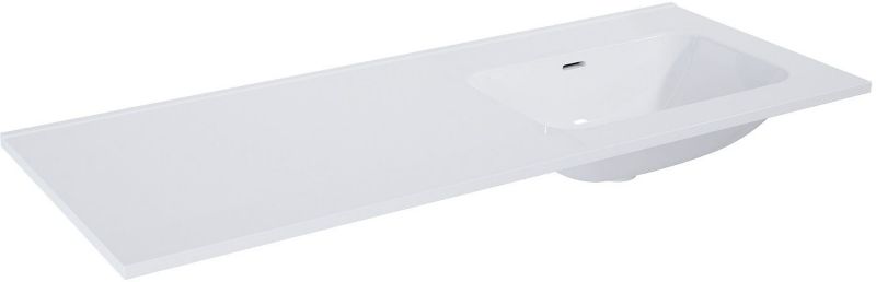 Umywalka meblowa Elita Skappa 120,8x46 cm, ceramika, biała, prostokątna z przelewem 1 szt.