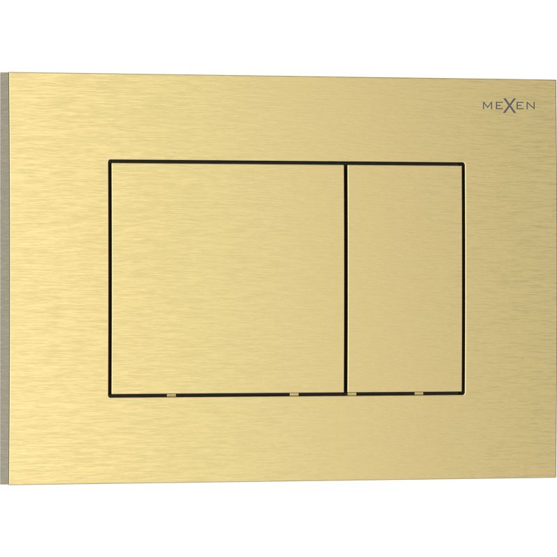 Przycisk spłukujący Mexen Tex 02 złoty szczotkowany 1 szt.