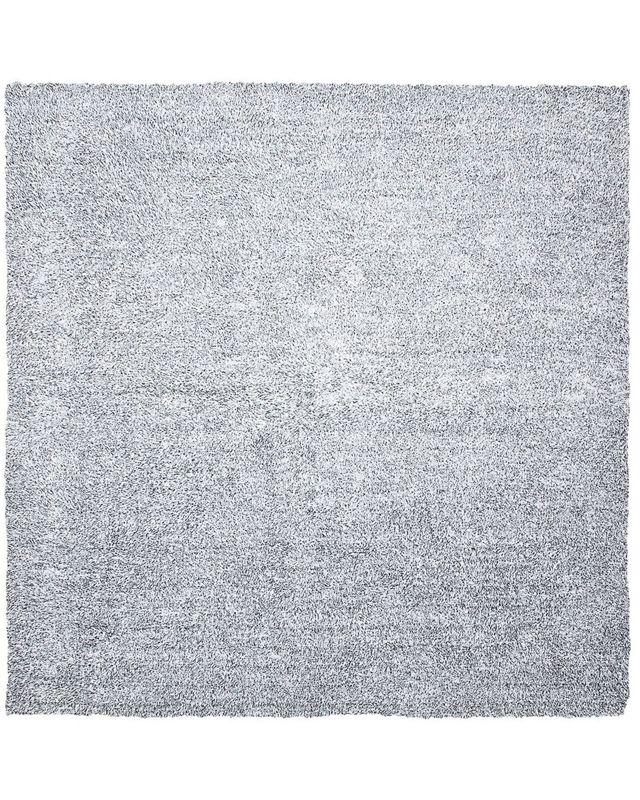 Dywan shaggy 200 x 200 cm szary melanż Demre 1 szt.