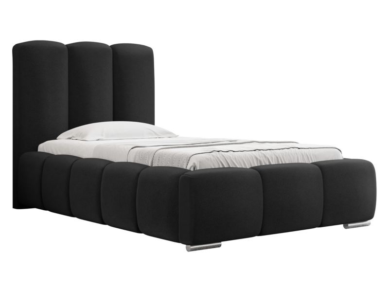 Łóżko tapicerowane MIRJAN 24 Wizko 90x200 czarny 1 szt.