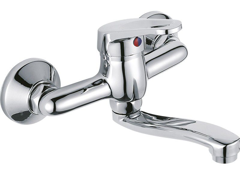 Bateria Umywalkowa Kuchinox Ścienna GRACE Ruchoma wylewka Chrom 1 szt.