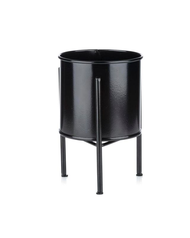 Kwietnik stojący HowHomely Metalowy Czarny 13x19 cm 1 szt.