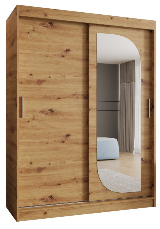 Szafa przesuwna Garderoba Abiks LUCY 150 dąb artisan 1szt.