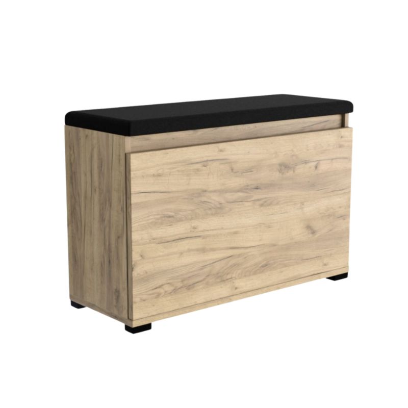 Szafka Do Przedpokoju SKXMeble Stojąca Na Buty z Siedziskiem Nova Dąb Sonoma 45x60x30x28 1szt.